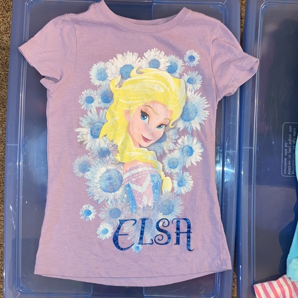 Mickey Minnie Mouse Pokémon Frozen red gold heart tee shirts medium lot of 7 - Picture 6 of 16